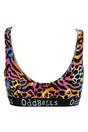 Black Ladies Colourful Comfy Cotton Bralette | Soft Everyday Wireless Bra Top, Image 2 of 4