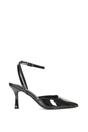 Black 'Tori' Pointed Toe Stiletto Heels With Ankle Strap, Image 1 of 6