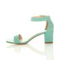 Mint AJVANI Mint Mid Block Heel Ankle Strap Sandals, Image 3 of 6