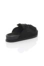 Black Flat Tassel Moccasin Mules Sandals Sliders, Image 4 of 4