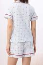 Multi Heart Print Short Sleeve Pyjama Lounge Short Set, Image 4 of 4