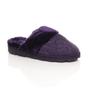 Purple AJVANI Purple Glitter Knitted Mules Slippers, Image 1 of 5