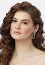 Silver Double Drop Earrings, Image 4 of 5