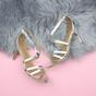 Silver AJVANI Silver High Heel Crossed Straps Buckle Sandals, Image 4 of 6