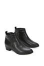 Black 'Melodie' Zip Up Cowboy Ankle Boots With Low Block Heel, Image 6 of 6