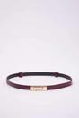 Multi WOVCOR Multi Double Pack Gold Rectangular Clasp Slim Faux Leather Belt, Image 4 of 4