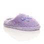Lilac AJVANI Lilac Fluffy Mule Slippers, Image 1 of 6