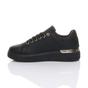 Black Flat Chunky Diamante Sparkly Trainers, Image 3 of 6