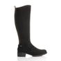 Black Low Heel Calf Riding Boots, Image 2 of 6