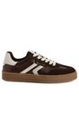 Brown Tamaris Womens Brown White Suede Sneaker, Image 1 of 7