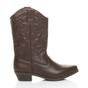 Brown Low Cuban Heel Embroidered Cowboy Western Boots, Image 2 of 6