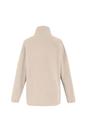 Cream Frankie Quarter Zip Fleece Top, Image 3 of 5