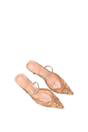 Rose Embroidered Slingback Mesh Court Shoes, Image 6 of 6