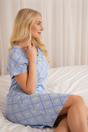 Blue Diamond Print Cotton Nightshirt, Image 5 of 6