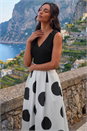 Black Polka Dot Premium Stretch Dress, Image 1 of 4