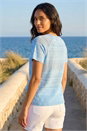 Blue Crochet Knit Top, Image 3 of 4