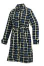 Navy Orla Kiely Waterproof Trench Coat, Image 3 of 5
