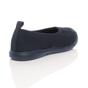 Navy Blue AJVANI Navy Blue Flat Comfort Slip On Trainers, Image 4 of 6