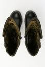 Black Womens Heel Knee High Zip Up Boots-Mol 2, Image 5 of 7