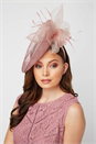 Rose Curved Sinamay Disc Fascinator, Image 1 of 3