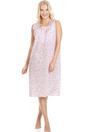 Pink Camille Lingerie Pink Floral Print Sleeveless Nightdress, Image 1 of 5