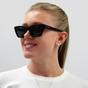 Brown Cat Eye Dark Havana Grey SL 276 MICA Sunglasses, Image 6 of 6