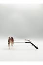 Gold Classic Pilot Gold Aviator  Sunglasses, Image 3 of 6