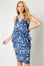 Light Blue Jersey Cocoon Dress, Image 1 of 4