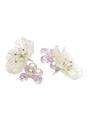 White Diva Collection Ethereal Bloom Drop Earrings, Image 3 of 5