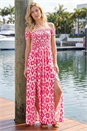 PINK Aztec Bardot Dress, Image 2 of 4