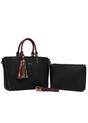 Black Twin Handle Shoulder Bag, Image 1 of 2