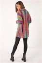 Multi  Boucle Stripe Cowl Neck Jumper, Image 3 of 5