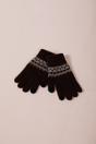 Brown SVNX Brown Pattern Gloves - Touch Screen, Image 3 of 4