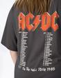 Grey AC/DC Dress Oversized Short Sleeved T-Shirt, Image 4 of 6