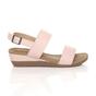 Natural AJVANI Natural Mid Wedge Heel Strappy Slingback Sandals, Image 2 of 6