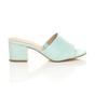 Mint AJVANI Mint Mid Block Heel Peep Toe Mules Sandals, Image 2 of 6