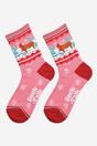 Pink Highland Cow Christmas Bamboo Socks, Image 2 of 5