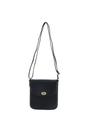 Black Medium Real Leather Crossbody Bag, Image 2 of 5