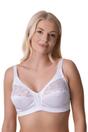 White Non Wired Soft Cup Bra With Lace, Image 1 of 5