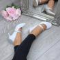 Silver AJVANI Silver Mid Heel Mary Jane Court Shoes, Image 5 of 6