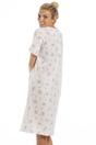 Pink Floral Dot Print Jersey Nightdress, Image 3 of 5