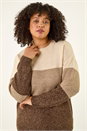 Stone Curve Ombre Stripe Knit Jumper, Image 5 of 7