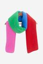 Multi Bright Colour Block Winter Scarf, Image 1 of 2