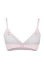Pink WOVCOR Pink Textured Gingham Triangle Bikini Top, Image 3 of 4