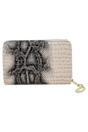 Beige Faux Crocodile Pattern Folded Purse, Image 3 of 6