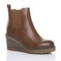 Camel AJVANI Camel High Wedge Heel Chelsea Ankle Boots, Image 1 of 6