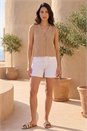 Biscuit Dusk Crinkle Textured Waist Coat, Image 1 of 4