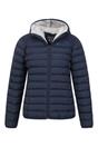 Navy Faux Fur Lined Padded Jacket, Image 5 of 5