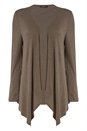 Khaki Waterfall Front Jersey Cardigan, Image 5 of 5