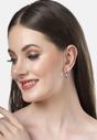 Blue Diva Collection Geometric Hoops, Image 4 of 5